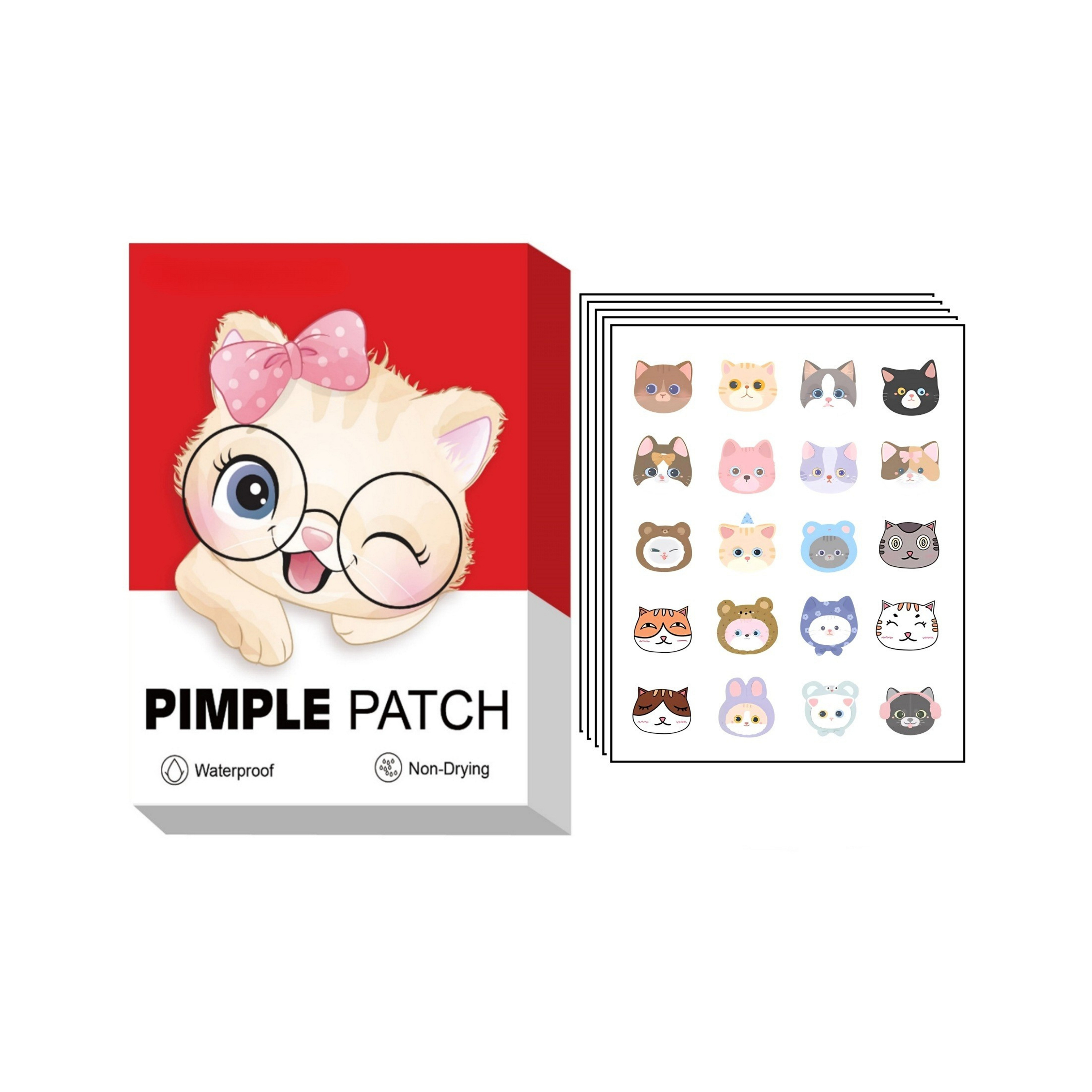 AcneMate Cats Cartoon Patches